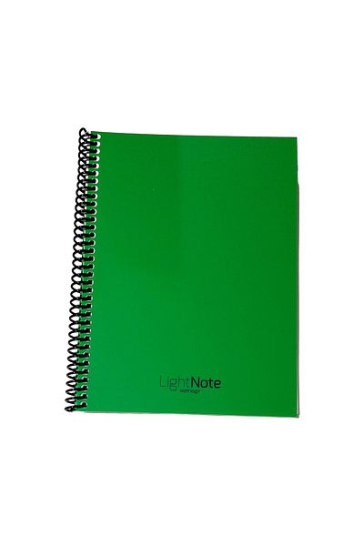 KESKİN COLOR 16x22 Cm Unlined 60 Sheets Wire Plastic Cover Light Notebook Light Book Cream Color Paper
