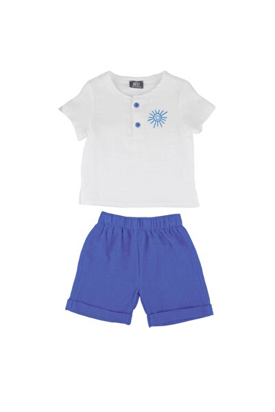 best kids Baby Boy Ecru-sake Sun Printed 2-Piece Top and Bottom Set