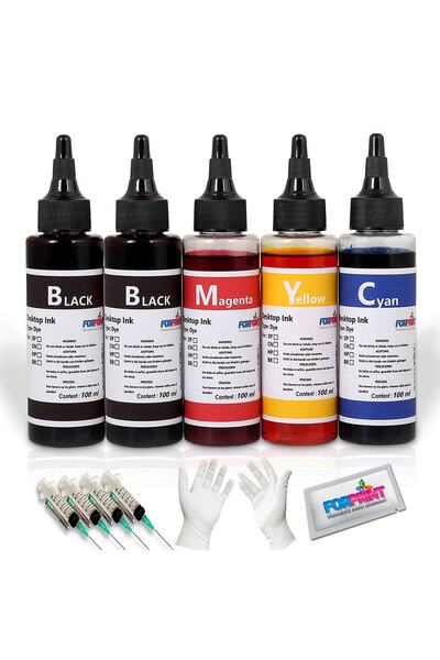 G2415, G3411 Yazıcı Uyumlu Dolum Seti 5x100ml 5'li Set