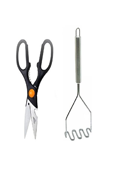 safestore Paslanmaz Çelik Çok Amaçlı Mutfak Makası Ve Paslanmaz Çelik 24 Cm P...