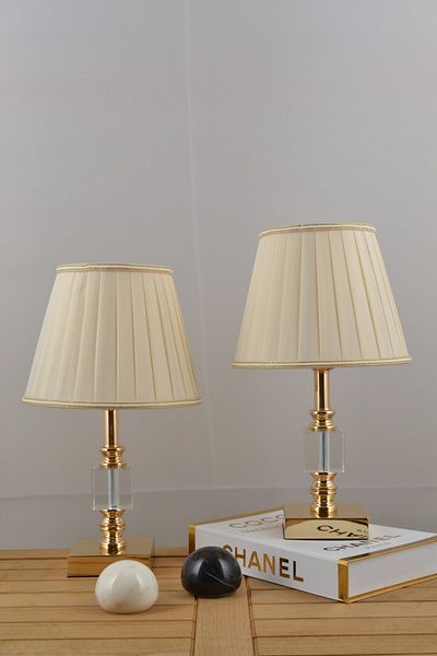 AbajurAksesuar Julina Classic Gold Single Cube - Double Lampshade Metal, Brown, 1 E27 - 31-45