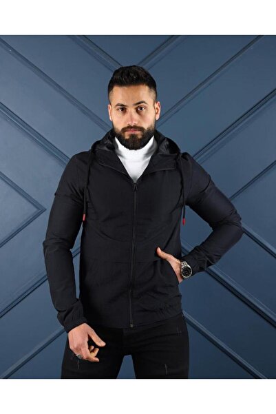 Staff Slim Fit Mevsimlik Yagmurluk Mont Kapşonlu
