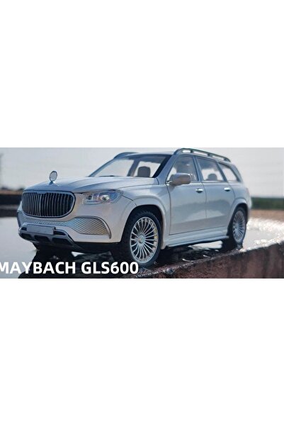 MERCEDES Benz Maybach Gls 600 Suv Işıklı Sesli Kapılar Kaput Bagaj Açılır 1-24 Beyaz