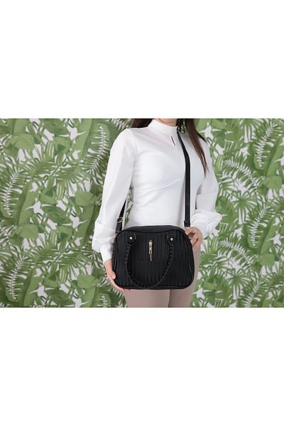 Elentra Black Single Eye Shoulder Bag, Evening Dress, Casual, Handbag, Shoulder Bag, Trend Bag, Gift Suggestion Bag