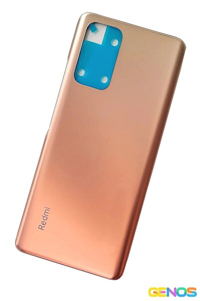 Genos Xiaomi Redmi Note 10 Pro Uyumlu Arka Cam Pil Kapağı Batarya Kapağı Gold...