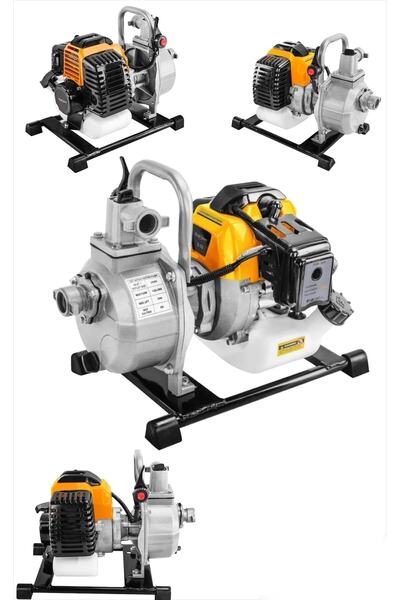 MOONSHOP 1 Inç Benzinli Su Motoru 2 Zamanlı Su Motoru 30 Mt Dik Atar Garantili Wp510