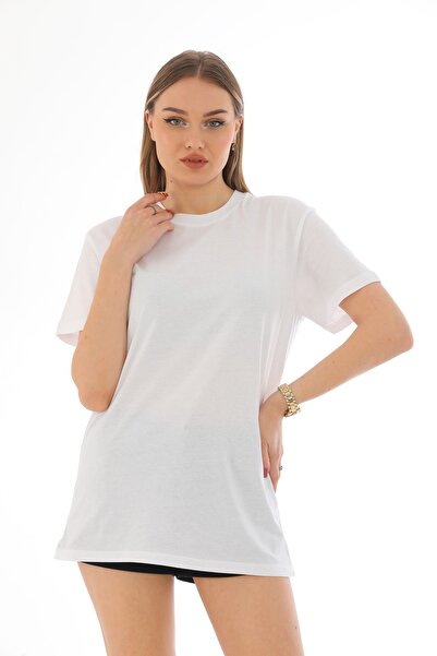 Everest Κοντομάνικο βαμβακερό μπλουζάκι με στρογγυλή λαιμόκοψη