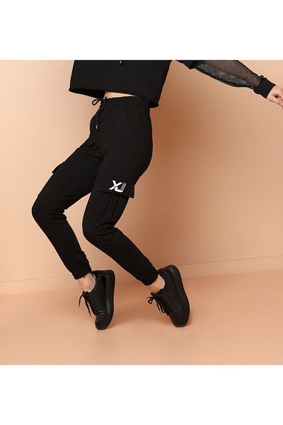 memowear Παντελόνι φούτερ Unisex Commando Pocket Slimfit Xj Reflector Printed
