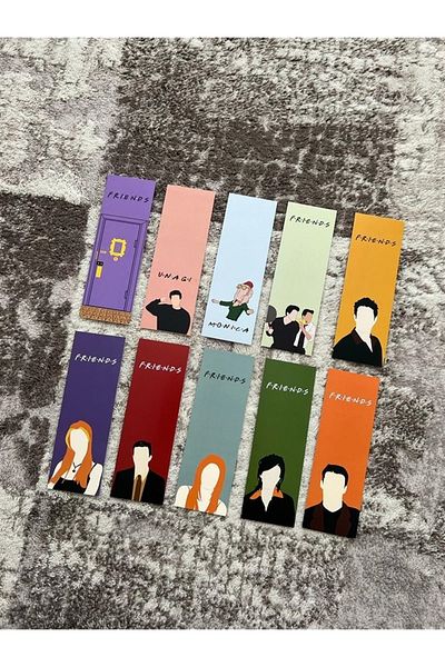 Paytak Moda Friends Series Colorful Mixed 10 Pieces Bookmark Set Pytkayrac111