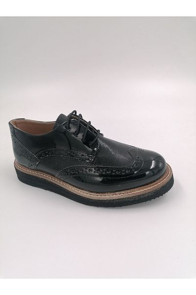SOLMAZ 572f Pantofi clasici din piele lacuita neagra