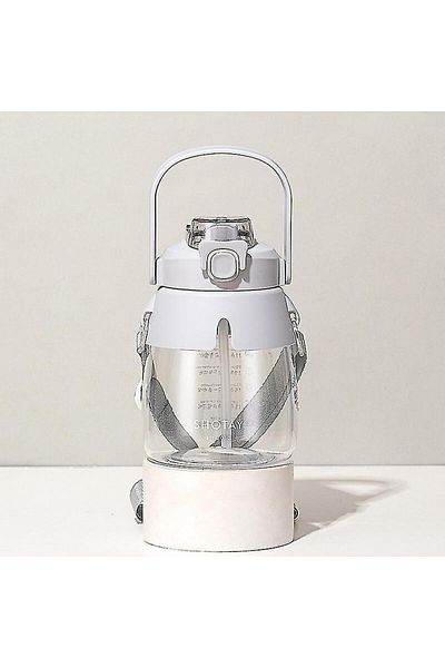 Shotay 1 L Gray Flask 1000ml Plastic Gray