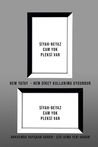 bymat 15x21 A5 Frame Mdf - Without Glass, Plexiglass Sb Frame