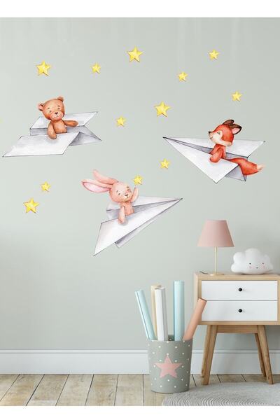 Sim Tasarım Düşler Diyarına Yolculuk Duvar Sticker Seti - Sim60