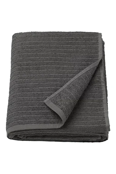 IKEA Vagsjön 100x150 см Темно-сірий М'який поглинаючий рушник для ванної та пляжу