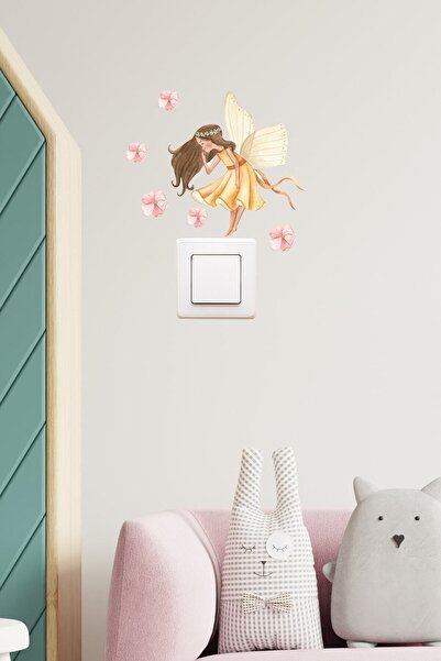 Sim Tasarım Çiçek Perisi Priz Sticker