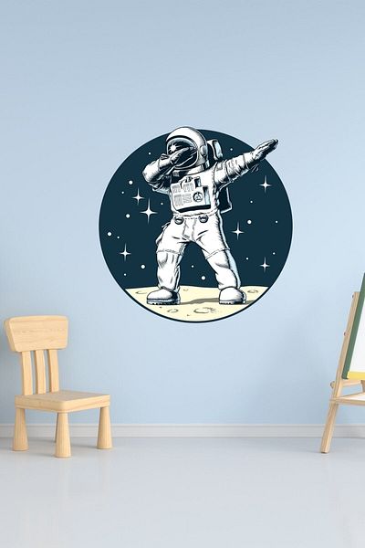 Sim Tasarım Astronaut Wall Sticker Set