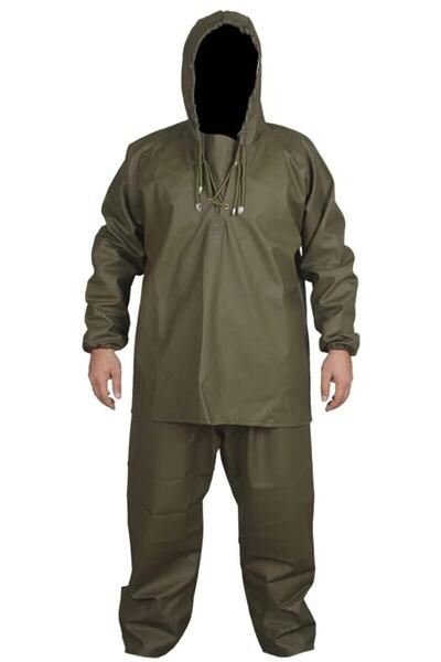 2 Parça Balıkçı Yağmurluk Alt-üst Takım - Avcı - Balıkçı - Çiftçi - Su Geçirmez - Leke Tutmaz