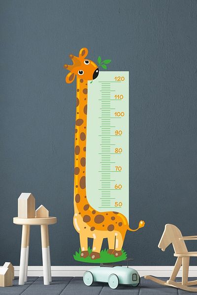 Sim Tasarım Confused Giraffe Themed Height Meter
