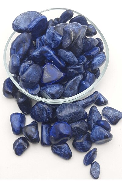 Genel Markalar Dekoratif Indigo Mavi Renginde Boyalı Vernikli Orta Büyüklükte...