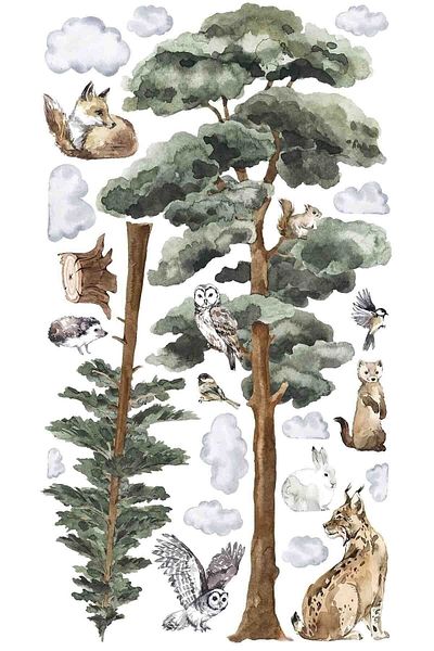 Sim Tasarım Spectacular Animals Wild Life Duar Sticker - Simtasarım-204