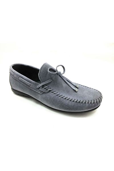 Çarıkçım Genuine Leather Casual Men's Shoes Smoke-nubuck 114 1114