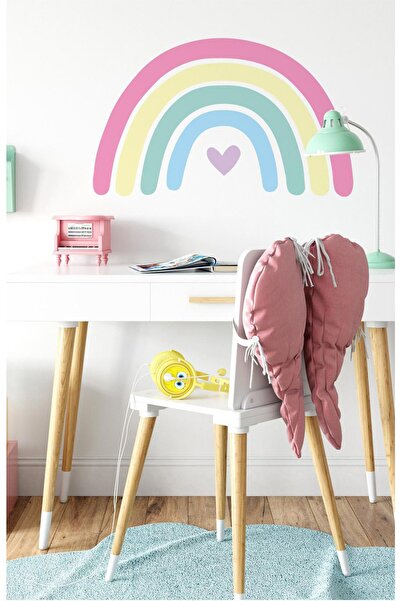 Sim Tasarım - Sim172 - Candy Color Gökkuşağı Duvar Sticker Set Renkli
