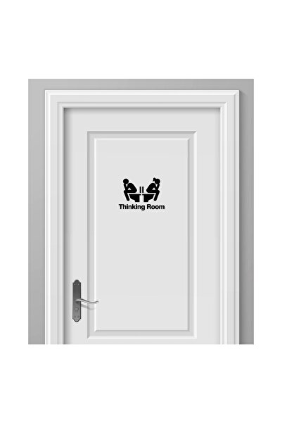 DreamWallArt Thinking Room Tuvalet Sticker Siyah