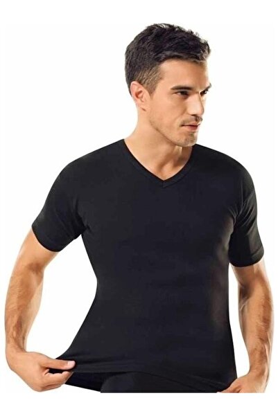 Tutku Men's Riban V-Neck Undershirt 6 Pieces