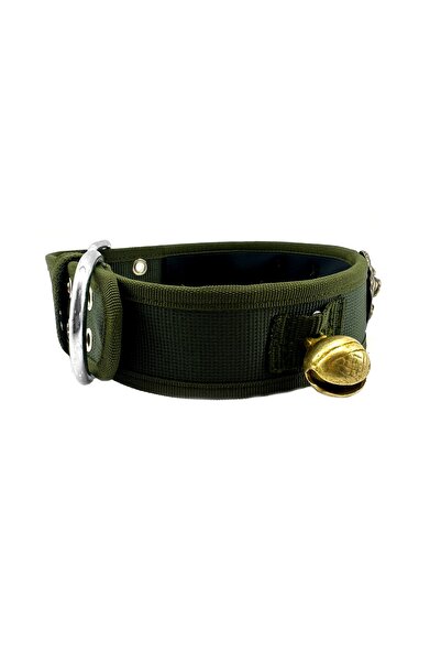 Tasma Market Khaki Bell Lion Headed Kangal Dog Collar