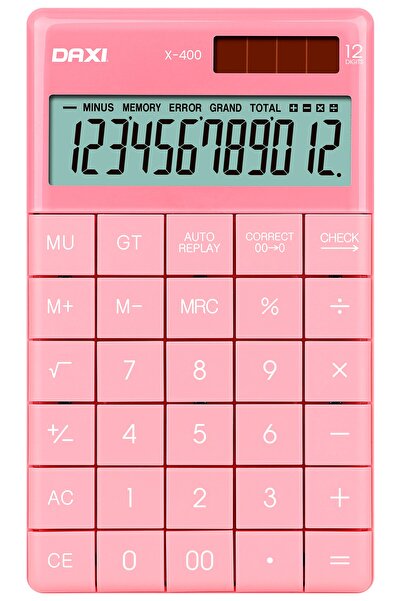 Daxi X-400 Pembe , Slim Tasarım , Pilli Ve Güneş Enerjili