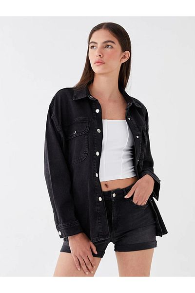 LC Waikiki Lcw Jeans Pantaloni scurți de damă, slim, cu talie înaltă