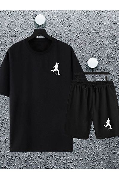 macklin Σετ φόρμας Unisex Γυναικεία Ανδρικά Ποδοσφαιριστές με στάμπα μεγάλου μεγέθους μπλουζάκι και σορτς