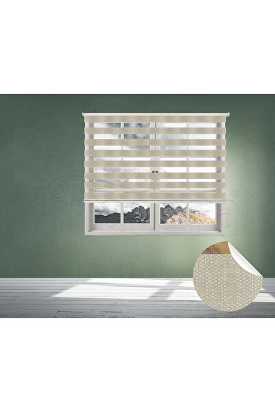 Linadora Zebra Stor Hasır Krem Premıum