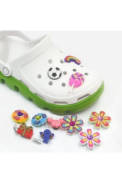 marimari 9 Pieces Croocs Slipper Ornaments Jibbiitz N-9