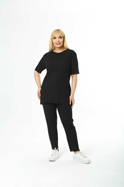 ABARSE Set de două camisole flexibile din bumbac, cu mâneci scurte, cu talie ...