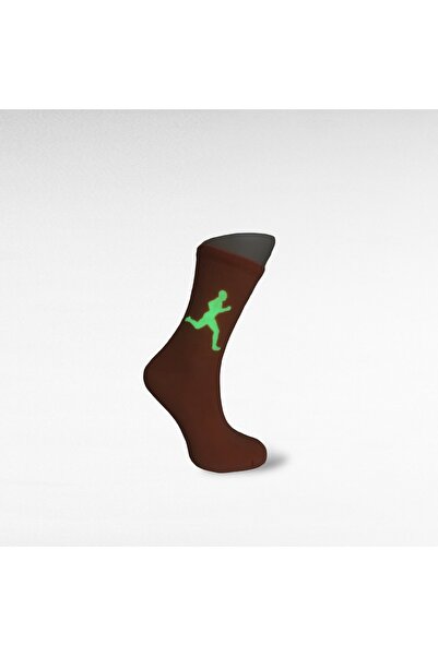 AL Bİ 90LIK Night Glowing Patterned Unisex Highlighter Socks
