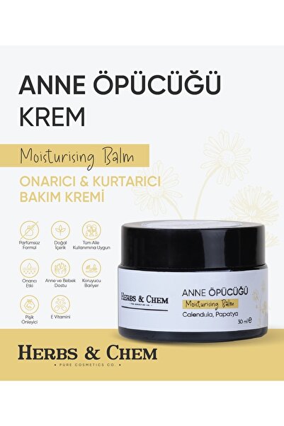 HERBS & CHEM Anne Öpücüğü All Purpose Moısturısıng Bebek Kremi