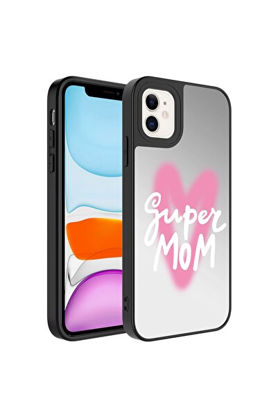 Nezih Case Apple Iphone 11 Uyumlu Aynalı Desenli Kamera Korumalı Parlak Kapak...