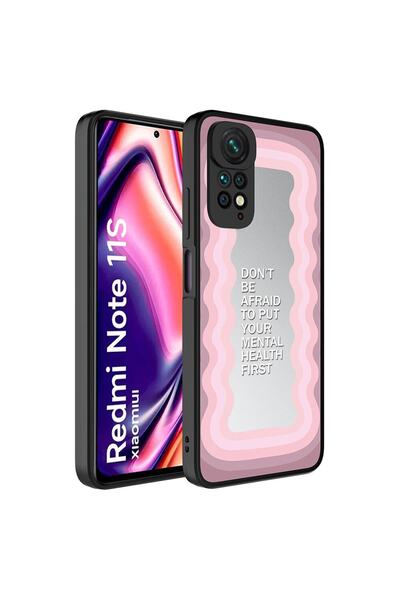 Nezih Case Xiaomi Redmi Note 11s Global Uyumlu Aynalı Desenli Kamera Korumalı...