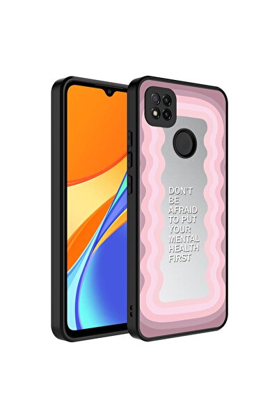 Xiaomi Redmi 10a Compatible Mirror Pattern Camera Shiny Cover Case with Protection