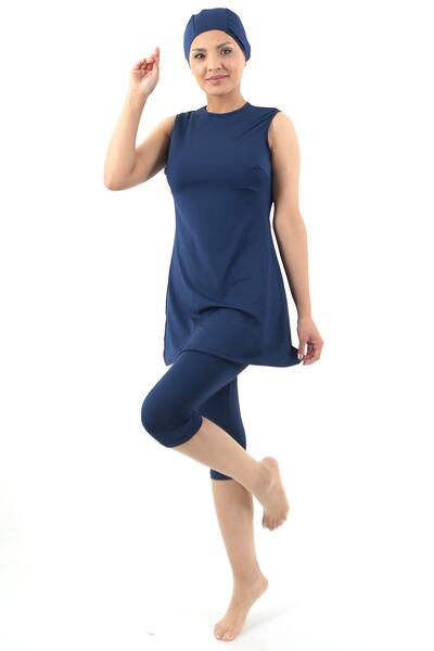 TİGERS S Kadın Sade Renk Sıfır Kollu Likralı Kumaş Tessetür Mayo