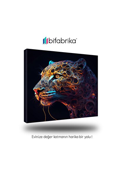 Leopar Kanvas Tablo, Dijital Baskı Kanvas Tablo, Duvar Dekorasyonu, Ofis Canvas Tablo