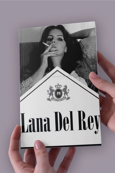 Namgo Caiet fără linii A5 pentru fumat Lana Del Rey (50 de coli)