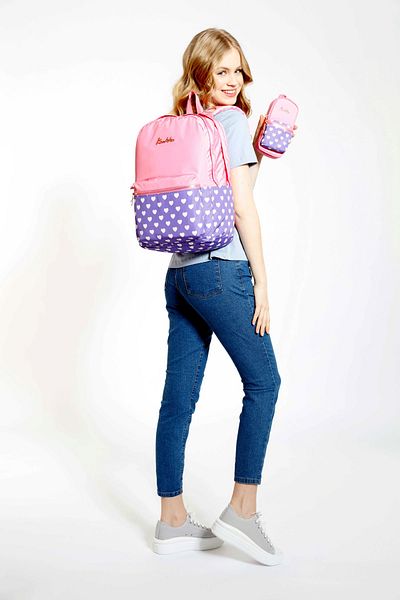 KAUKKO Set of 2 Soft Floral Rose Backpack and Pencil Bag