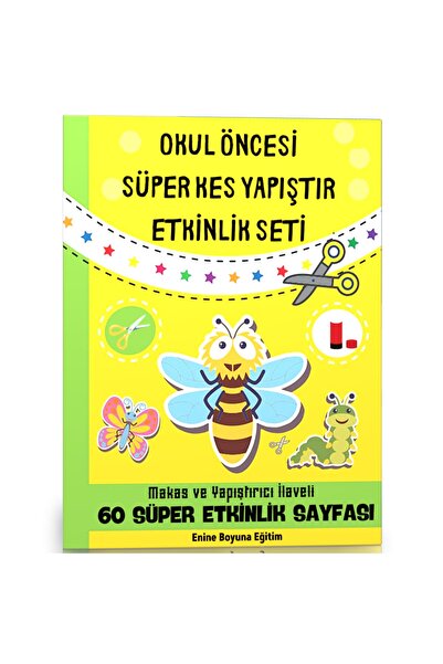 Enine Boyuna Eğitim Okul Öncesi Süper Kes Yapıştır Etkinlik Seti