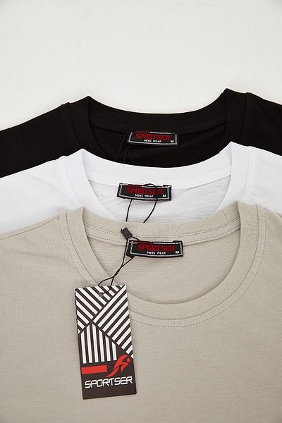 DOAYS Ανδρικό μπλουζάκι 3 τεμαχίων Crew Neck Basic Cotton Dawrazz-401