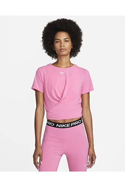 Nike Dri-fıt One Luxe Women's Twist Cropped Short-sleeve Top