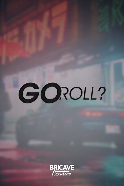 Bricave اذهب رول؟ملصق لاصق زجاجي للسيارة والدراجة النارية من Jdm مقاس 18 × 5 سم