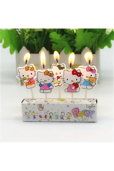 Genel Markalar Hello Kıtty Bırthday Candle Vıp Kalite Hello Kıtty Pasta Mumu ...