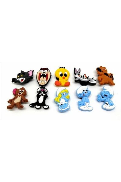 marimari 10 Pieces Croccs Slipper Ornaments Jibbitzz J-5